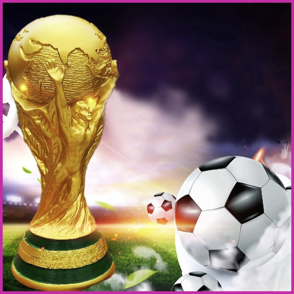 Mô Hình Cúp Bóng Đá Bằng Nhựa Resin 13/21/27/36cm 2022 Dùng Để Trang Trí