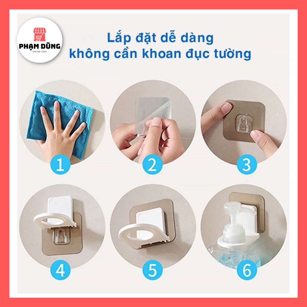 Móc Treo Lọ Sữa Tắm Đa Năng Dán Tường