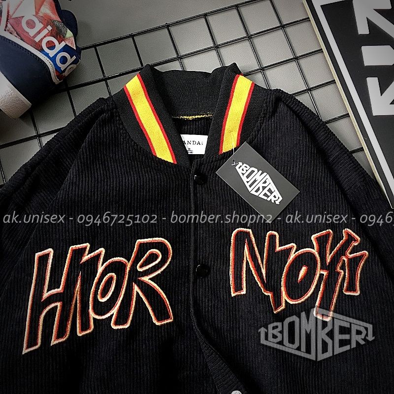 [Có Ảnh Thật] Áo khoác Nhung hình thêu NOR thiết kế style Unisex cho cả nam và nữ (1 màu freesize) | BigBuy360 - bigbuy360.vn