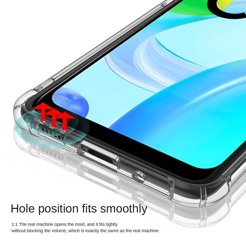 Ốp điện thoại silicon chống sốc và va đập cho OPPO Realme C67 C53 C55 C51 C30s C33 C35 C21 C21Y C25Y C25s C30 C20 C25 C12 C11 C15 C17 7 6 11 10 9 9i 8 8i 7i 6i 5s 5i