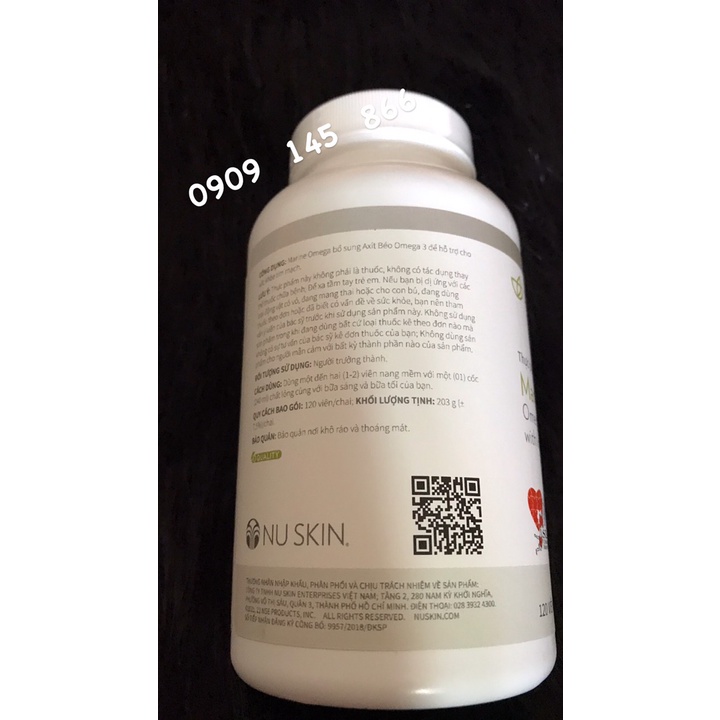 Thực phẩm bảo vệ sức khỏe Marine Omega bổ sung dầu nhuyễn thể