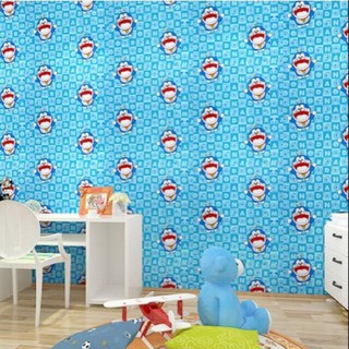 Giấy dán tường 1m ( khổ 45cm ) - DOREMON NHIỀU MẪU