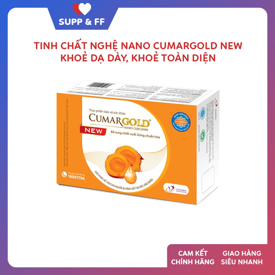 CumarGold - Giải pháp cho đau dạ dày - Tăng cường sức khỏe, làm đẹp da - Hộp 30 viên nang mềm