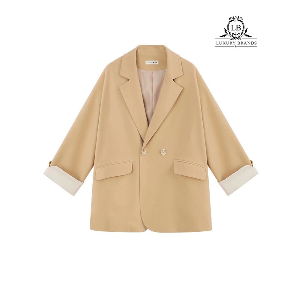 [CÓ SẴN] Áo khoác nữ dáng vest blazer chất đẹp dày dặn dáng basic một cúc trơn
