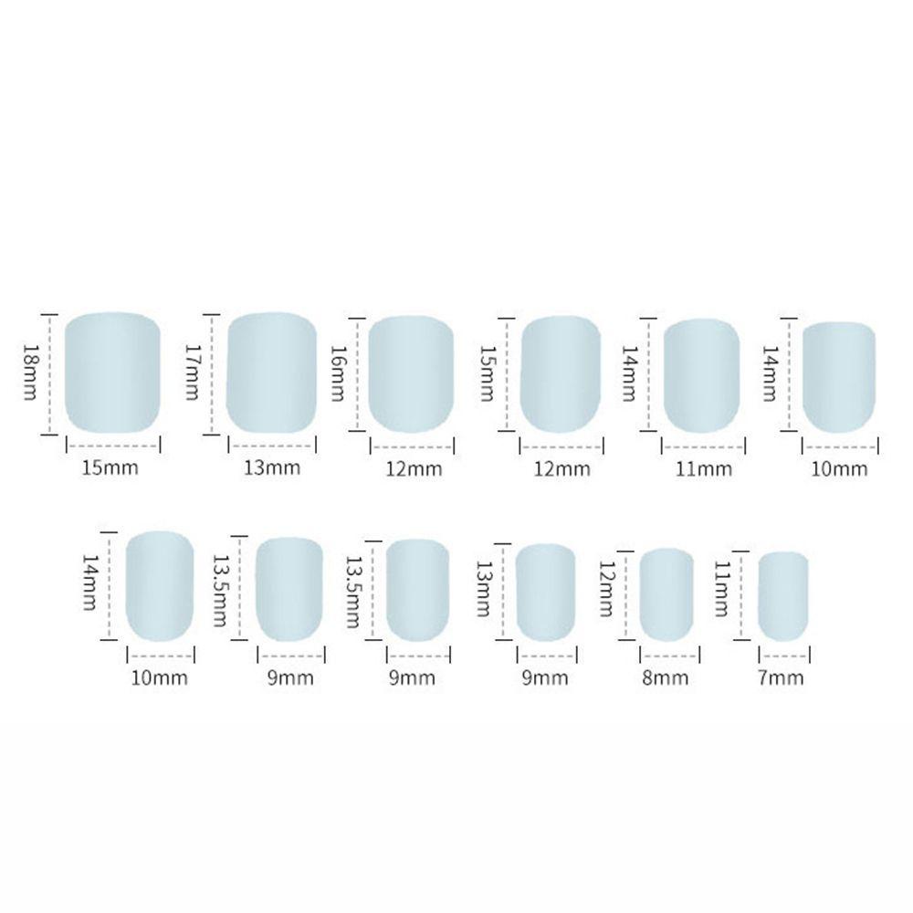 Bộ Móng Tay Giả Ngắn Che Phủ Toàn Diện