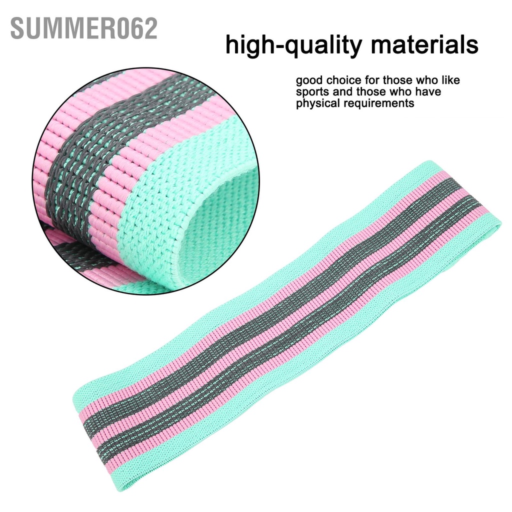 Summer062 2 cái / bộ Dây đeo thể dục kháng cự không trượt tập luyện đàn hồi chân mông định hình