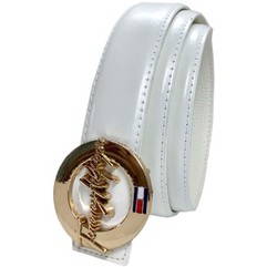 Dây nịt da mặt tròn trạm khắc chữ cá tính - Thắt lưng nam cực hót hít