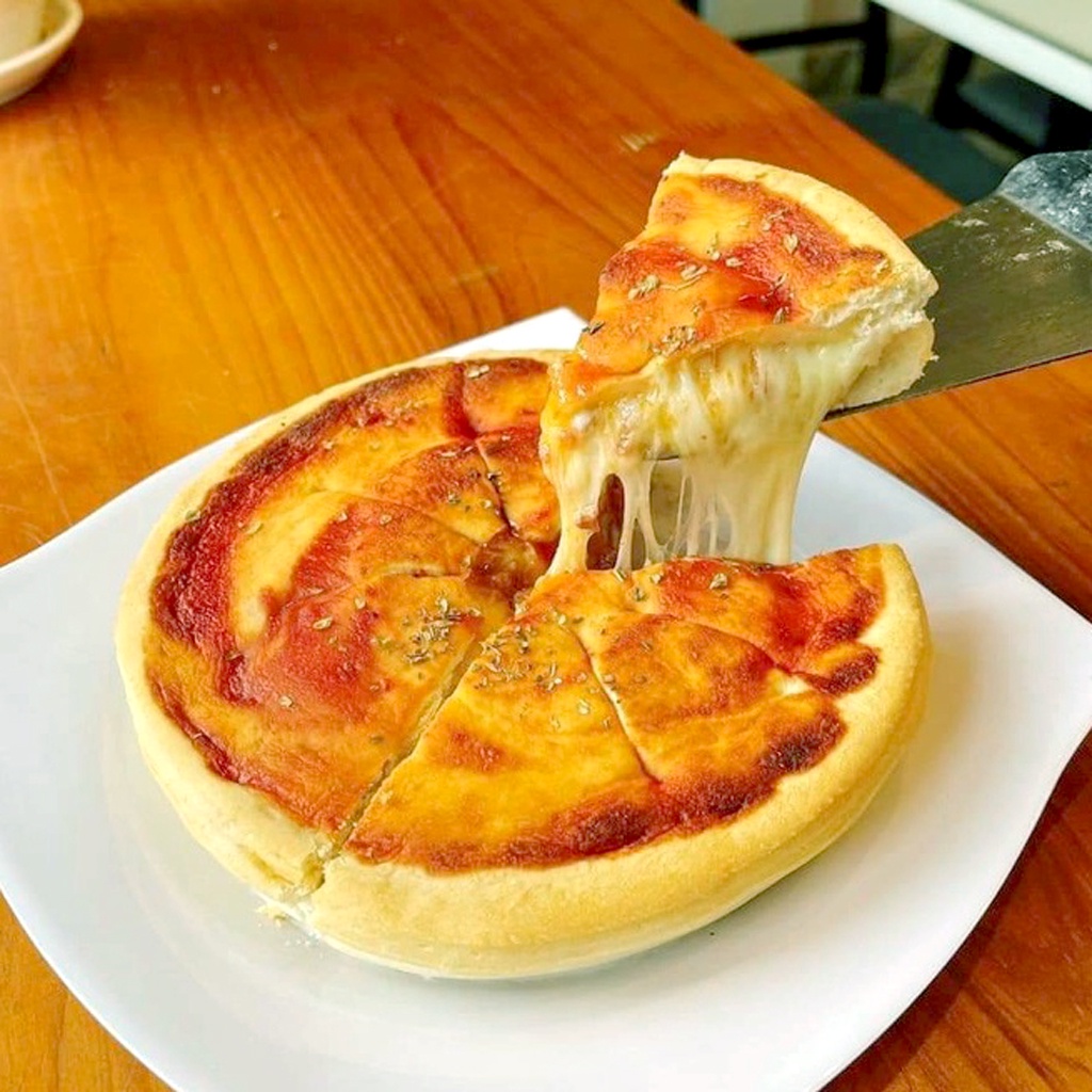 Bánh Pizza Chicago size 16cm vị bò ngô, hải sản x3 phô mai 400g - Ship hỏa tốc 1h HN