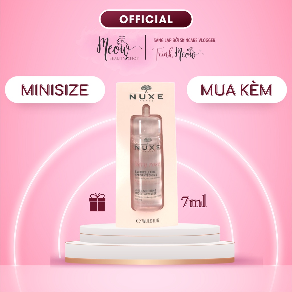 Dầu tẩy trang Nuxe Micellar Cleansing Oil with Rose 7ml