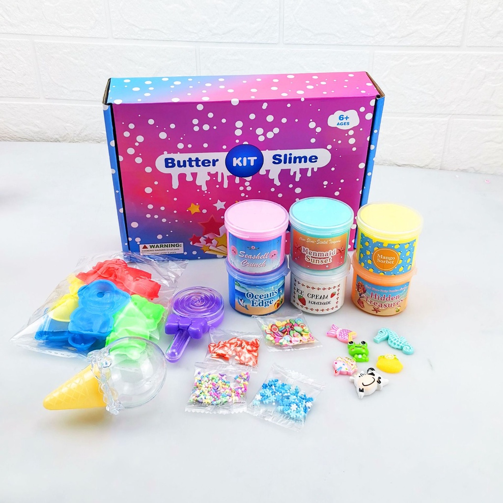 PNL Bộ slime Chất Nhờn Ma Quái 60Ml Nhiều Màu Sắc