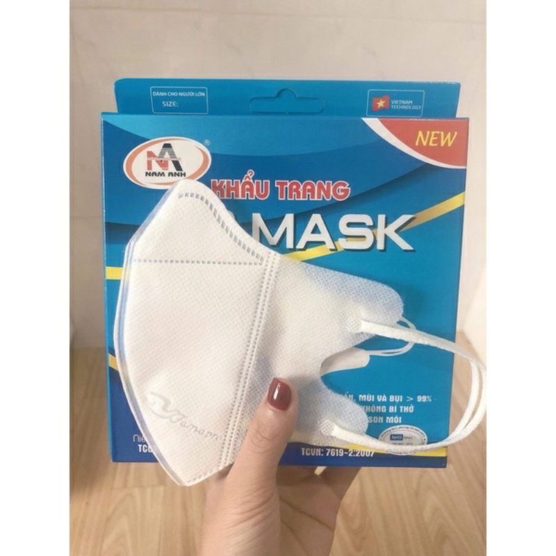 Khẩu trang 5D Nam Anh kháng khuẩn 99% - lọc bụi mịn tiêu chuẩn PM2.5
