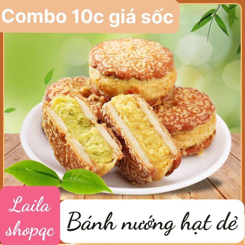 Combo 5c Bánh nướng hạt dẻ bánh trung thu bánh nướng bánh Đài Loan