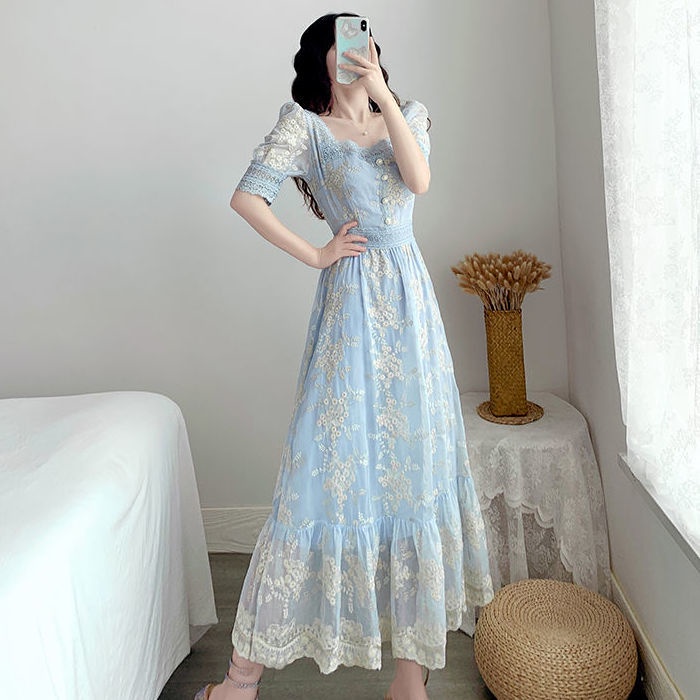 French advanced sense online celebrity ins fashion dress women's summer 2022 new skinny skirt stylish design trend