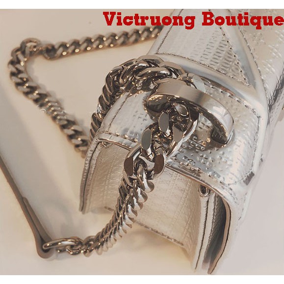 Túi xách nữ màu bạc mini