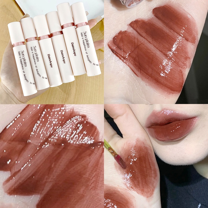 Son Bóng DAIMANPU Dạng Lỏng Dưỡng Ẩm Chống Thấm Nước Chuyên Dụng Cho Trang Điểm