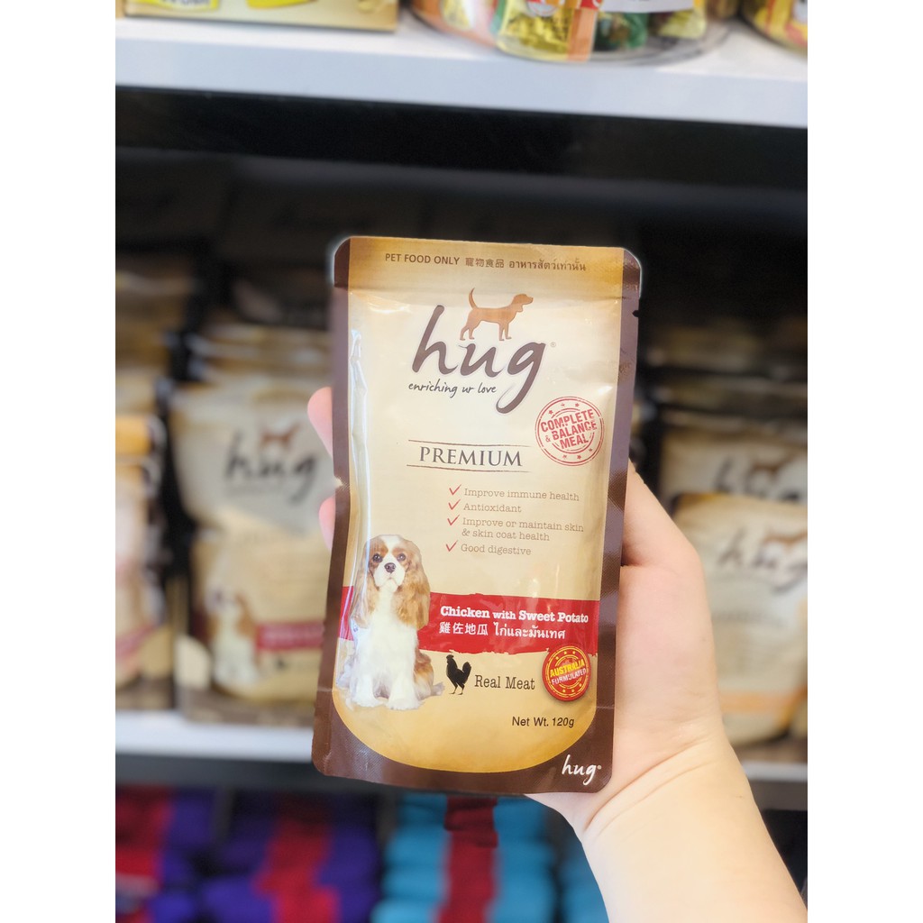 Thức ăn chó - Pate Hug Real Meat 120g