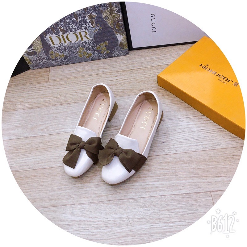 giầy nơ vải gót 3 cm ( chuẩn hinh )