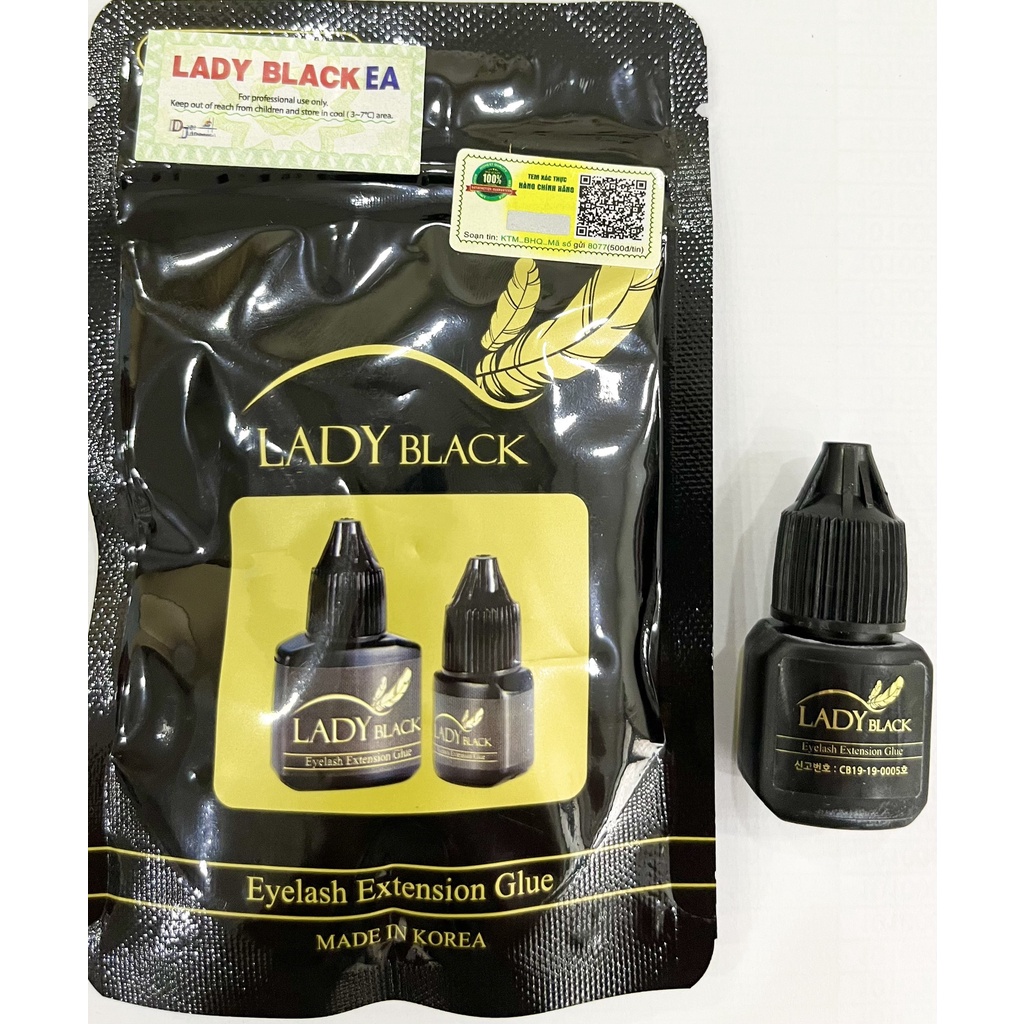 Keo nối mi Lady black khô chậm, nối mi, tạo fan.MR ĐỨC