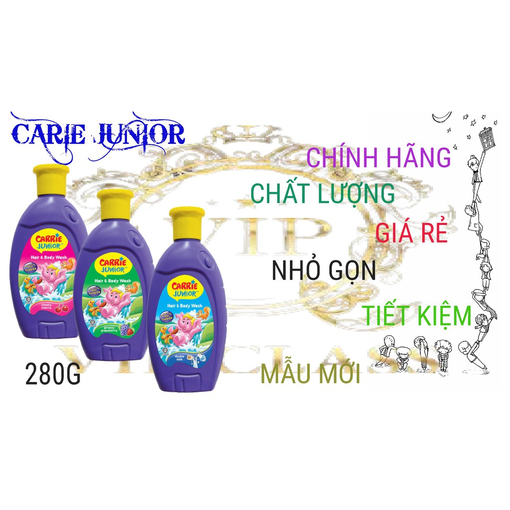 CARRIE JUNIOR - Tắm gội toàn thân cho bé trên 2 tuổi.