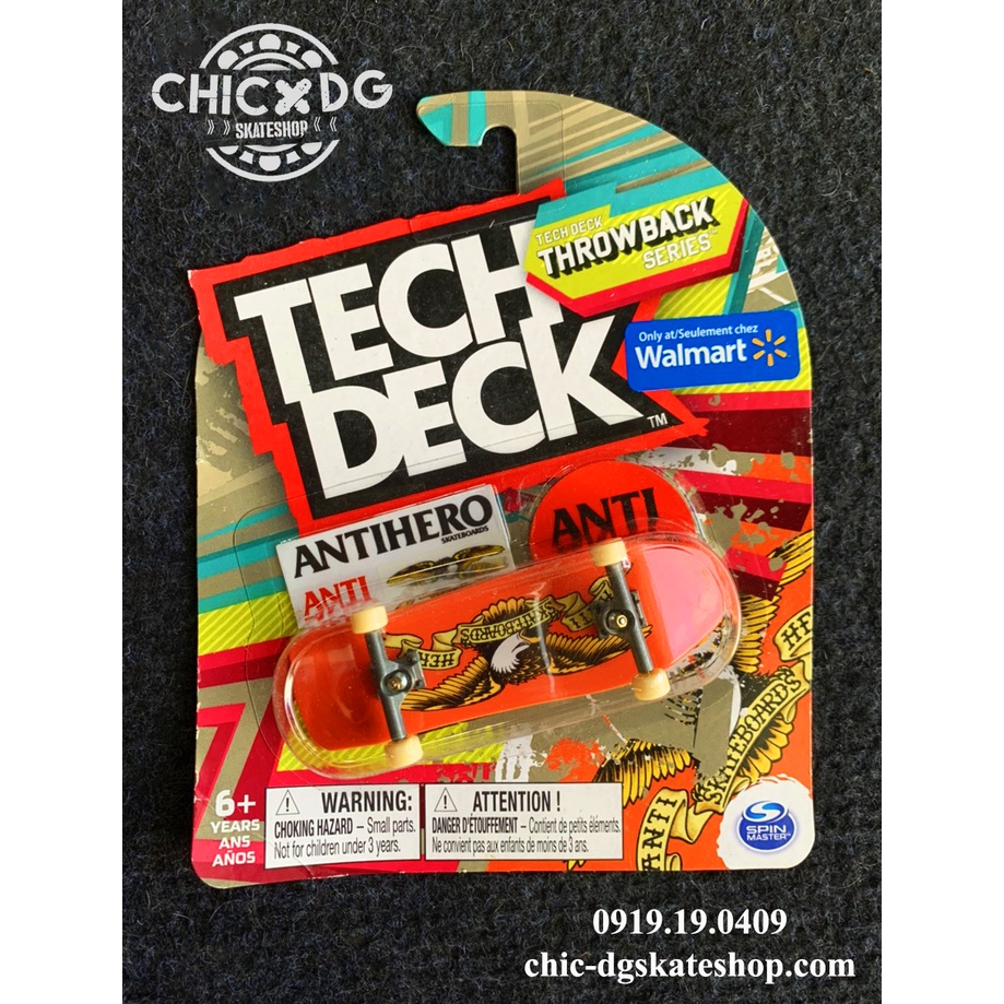 Tech deck chính hãng - ván trượt bằng tay size 32mm fullbox Bushing cao su MẪU 2021
