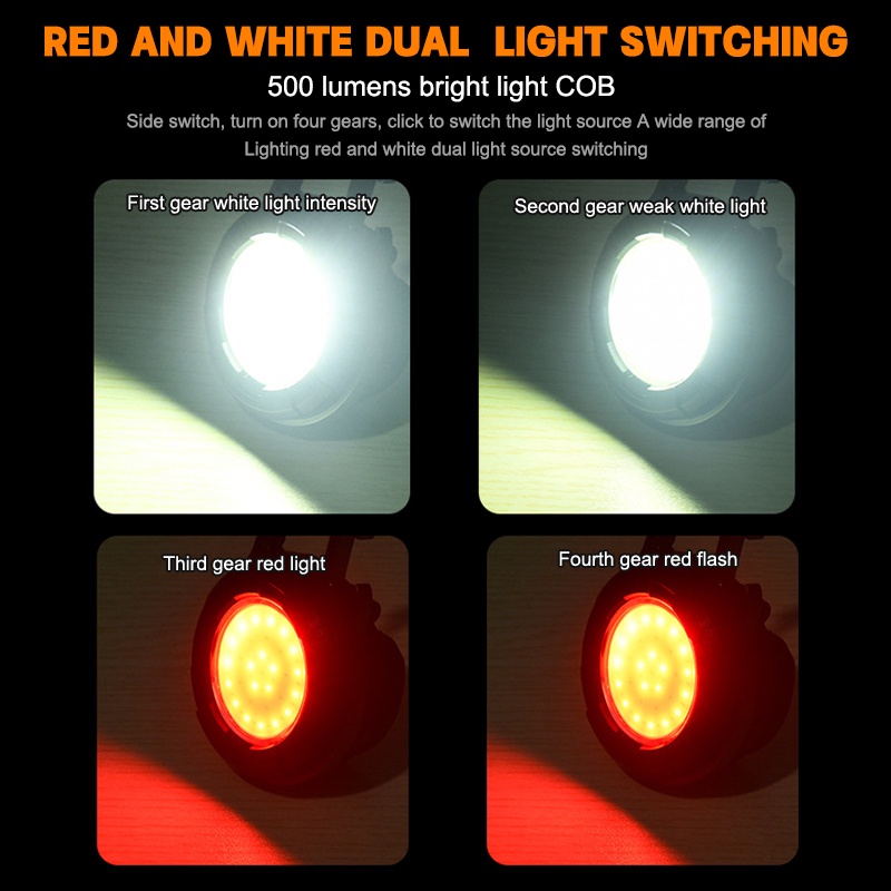 X-TIGER Móc Khóa Đèn Pin LED COB Mini Di Động Kèm Nút Bần Cho Hoạt Động Ngoài Trời