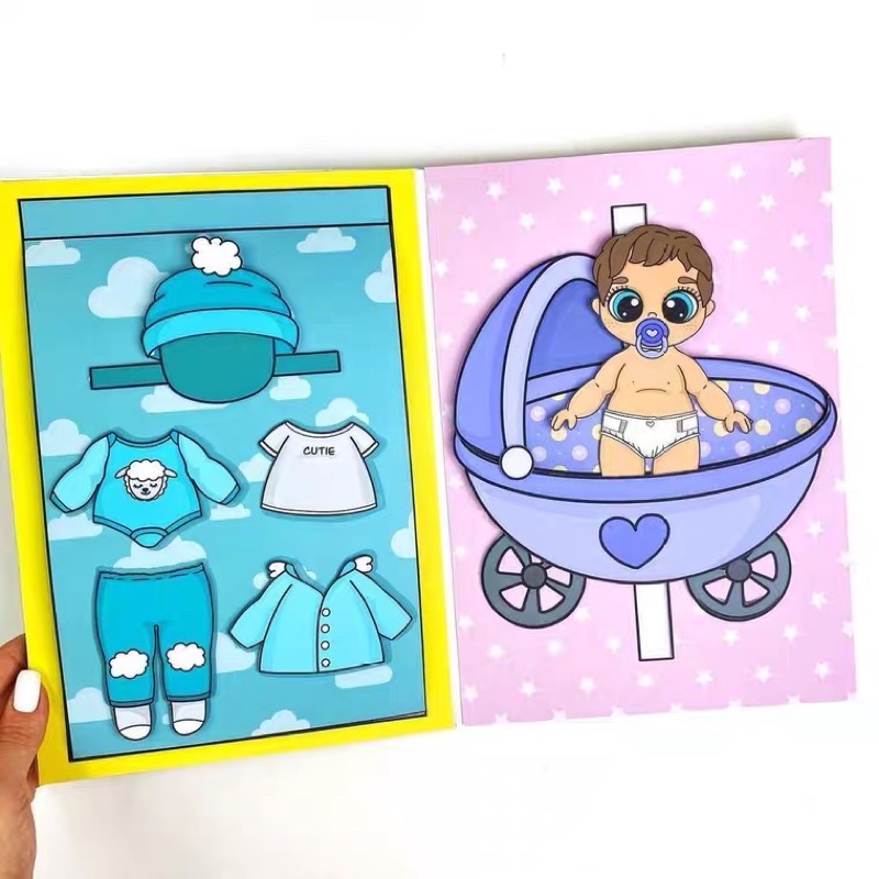 NGÔI NHÀ BÚP BÊ GIẤY NGÔI NHÀ BABY CARE