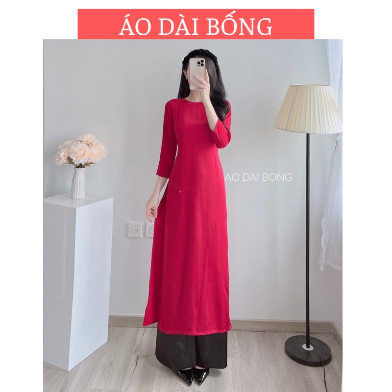 Áo dài suông cổ tròn thiết kế phong cách vintage GIÁ XƯỞNG&amp; FREE SHIP đi chùa,đi chụp ảnh( Size đọc phần mô tả)