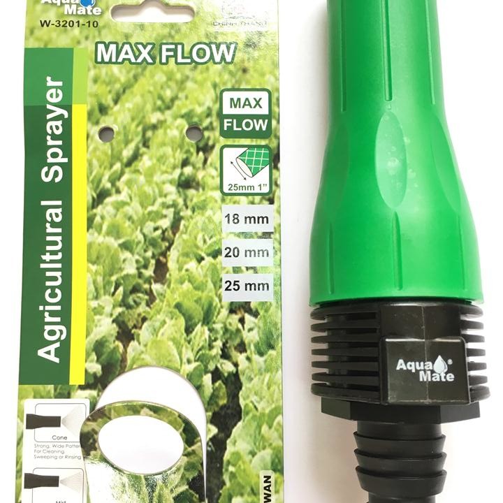 Vòi tưới cây tự động tăng áp AQUA MATE đủ size, xuất xứ Đài Loan