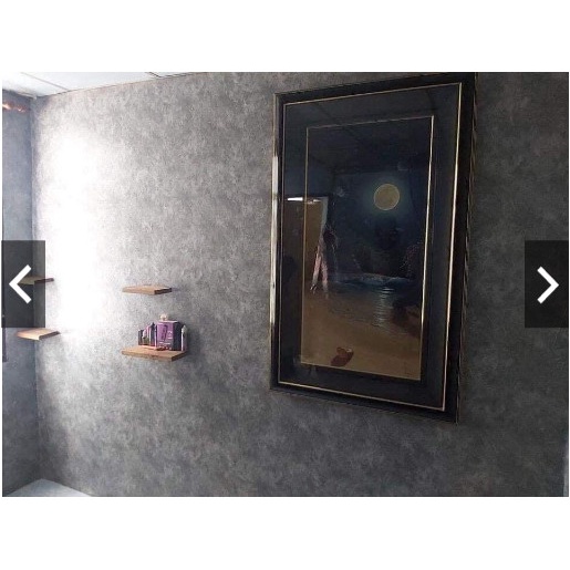 Giấy Dán Tường Xi Măng Bê Tông Nhám Có Keo Chống Thấm Nước Khổ Rộng 45cm Cuộn 10m Ovivi