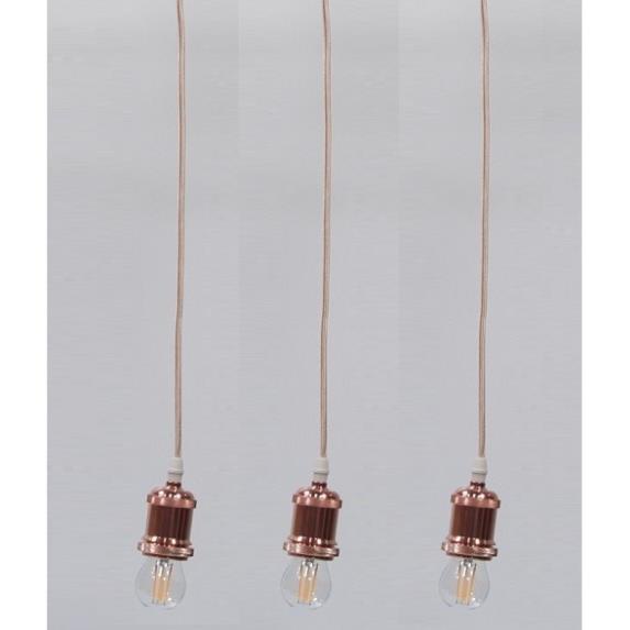 Bộ 3 dây đèn thả cổ điển bóng Led Edison G45 4W
