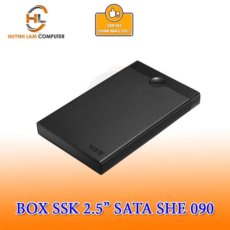 Hộp đựng ổ cứng HDD SSD Box SSK 2.5 Sata SHE 090 Chính hãng