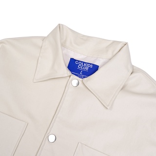 ÁO KHOÁC LEATHER JACKET CREAM