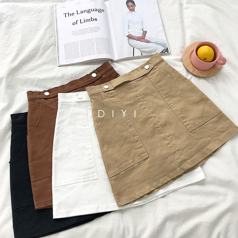Chân Váy Kaki Phom Chữ A - Nhiều màu