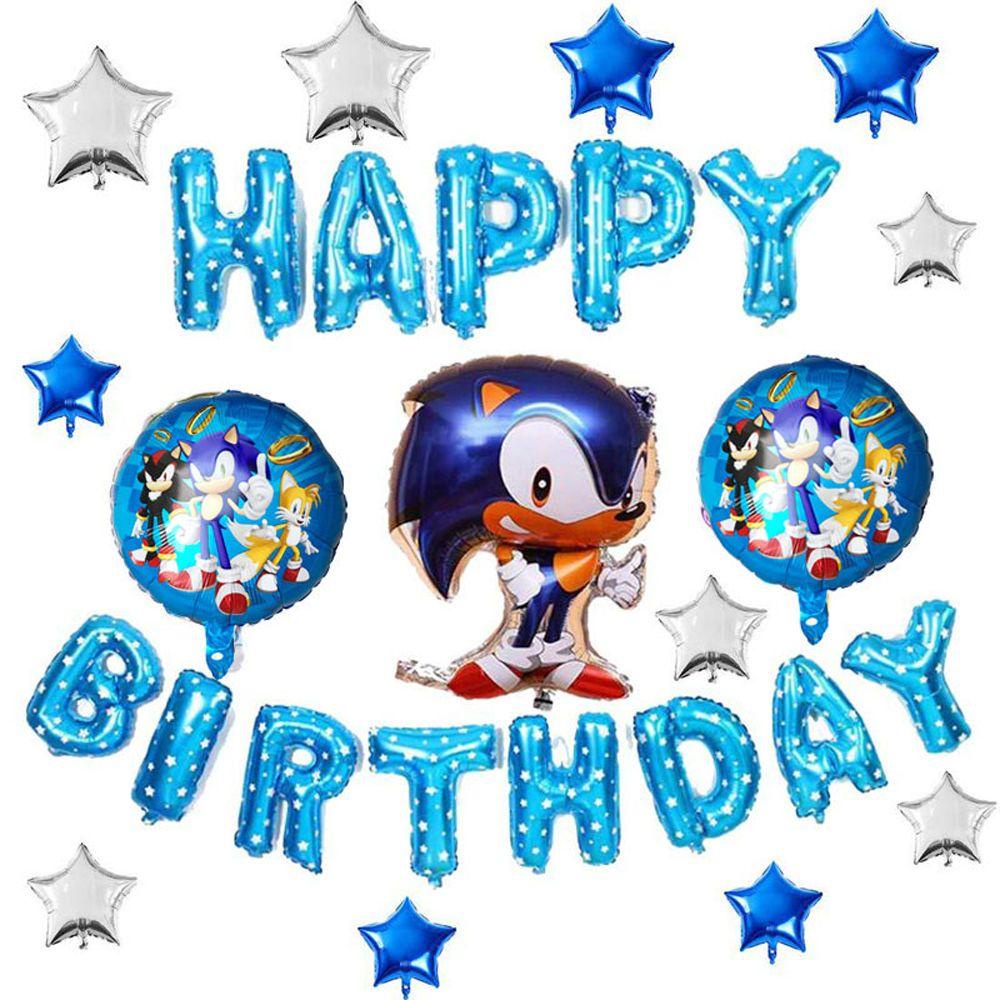 Bong Bóng Lõi Nhôm Hình Sonic 3 Trang Trí Tiệc