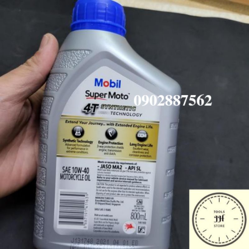 Dầu nhớt Mobil Super Moto 10W40 800ml