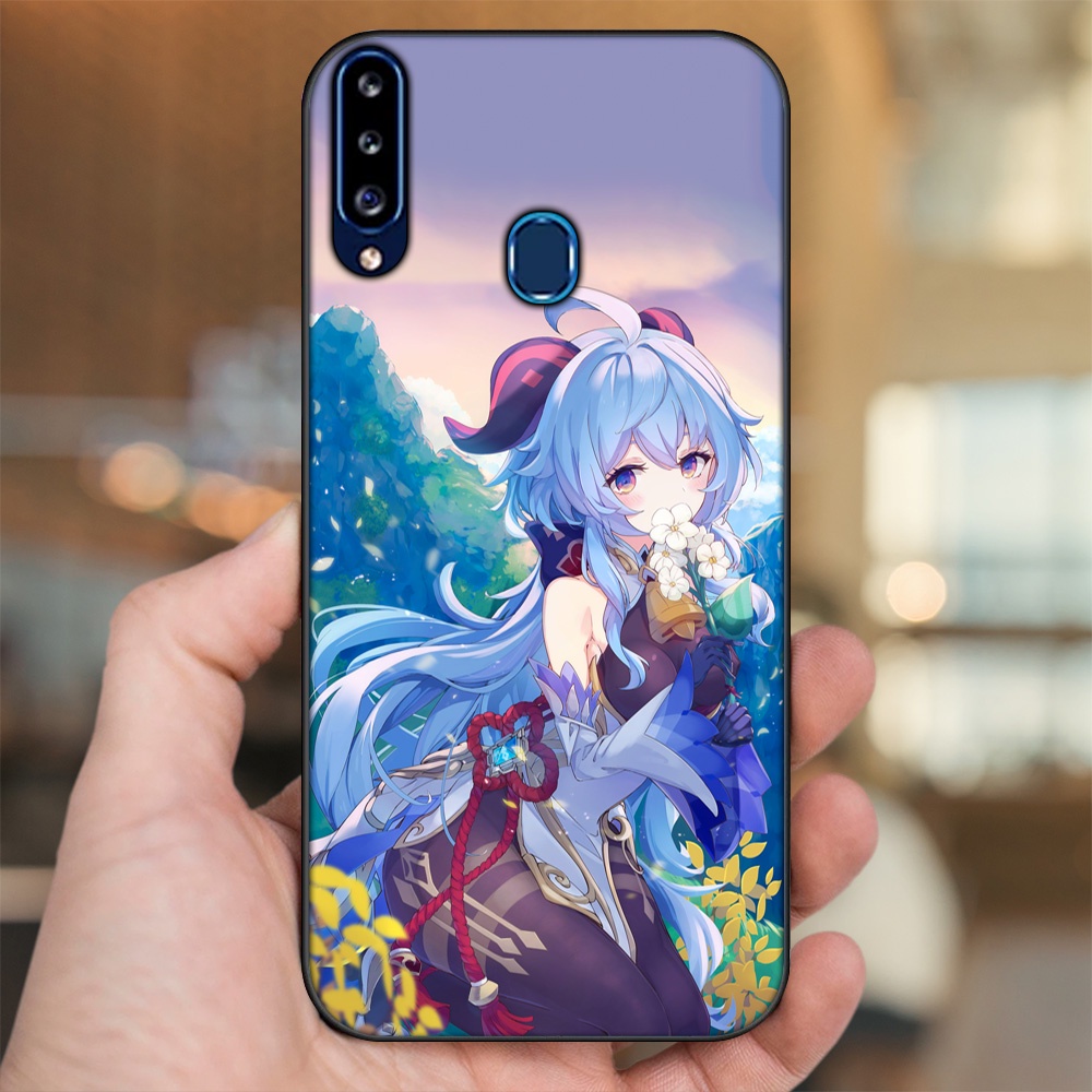 Ốp lưng Samsung A20S viền đen in hình Ganyu Genshin Impact