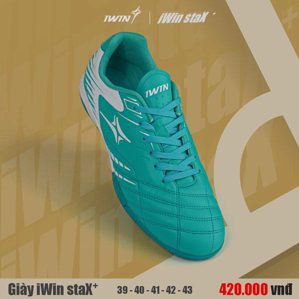 Giày giày đá sân cỏ nhân tạo IWIN STAX + 204 TF -  đế cao su 2 lớp,giày nhẹ và đẹp - hàng phân phối chính hãng