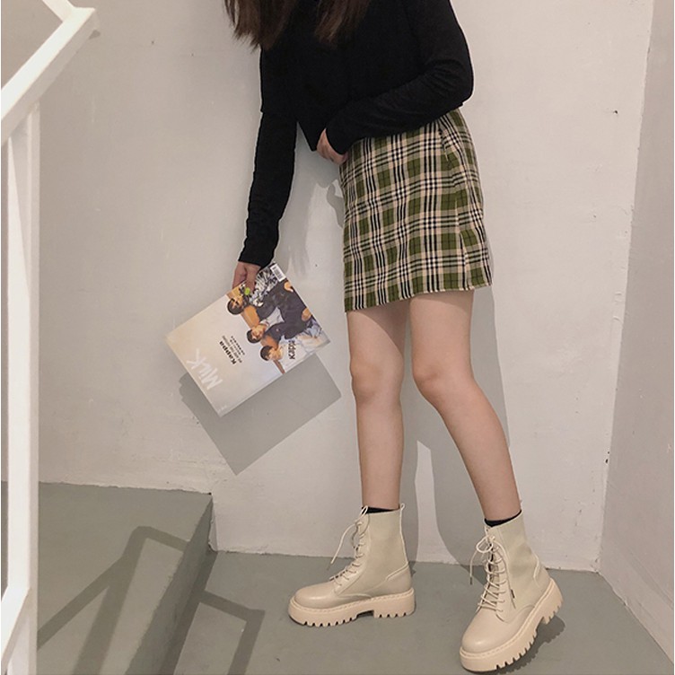 Boots da nữ basic phối chun
