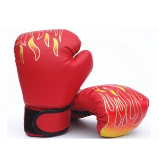 Găng tay đấm bốc trẻ em 3-12 tuổi MMA Karate UFC Guantes De boxeo Kick boxing Luva De Boxe Thiết bị đấm bốc Ngọn lửa đấm bốc