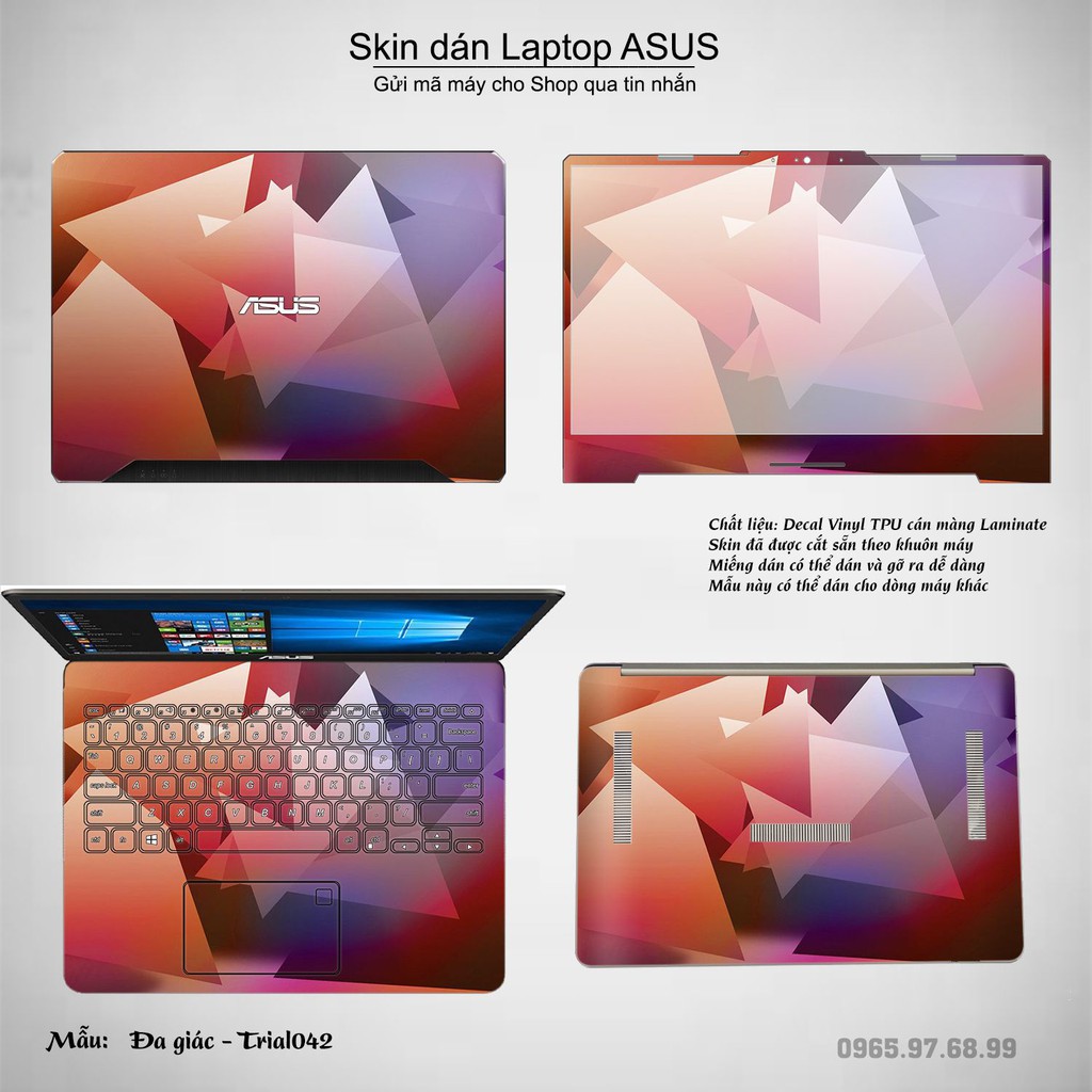 Skin dán Laptop Asus in hình Đa giác _nhiều mẫu 7 (inbox mã máy cho Shop)