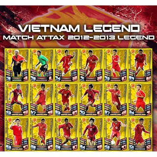 Set 18 Thẻ Vietnam Legend Match Attax 2012-2013