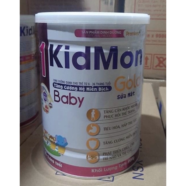 Sữa mát Kidmon Gold Baby giúp tăng cân ,tăng cường hệ miễn dịch (900g)