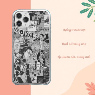 Ốp lưng iphone silicon Eren yeager manga collage iphone case   cho IP5 đến IP 12 pro max PAP20210938