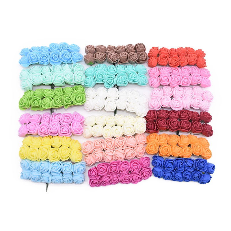 Set 36 Bông Hoa Hồng Mini 2cm Bằng Xốp Dùng Trang Trí Tiệc Cưới/Lễ Tình Nhân Nhân Dịp Năm Mới