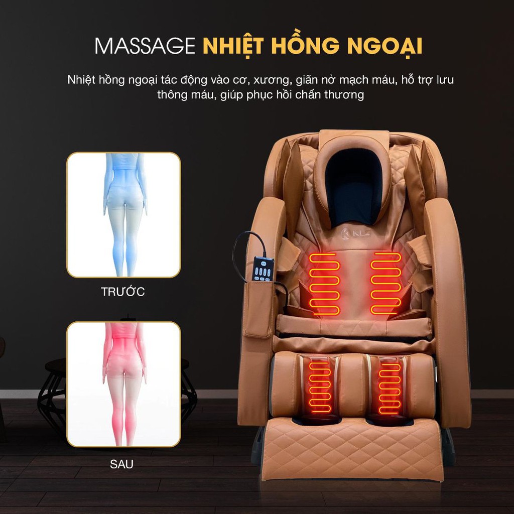 Ghế massage KLC KY6868 - công nghệ Body scan, công nghệ không trọng lực, công nghệ Nhật Bản...