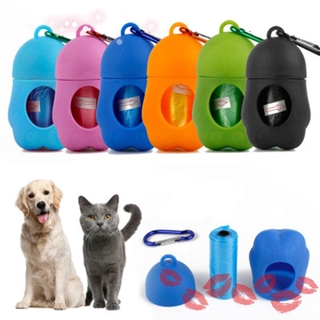 Pet Dog Dispenser Poop Bag Set Garbage Bags Carrier Holder Animal Waste Picker Cleaning Tools for Outdoor