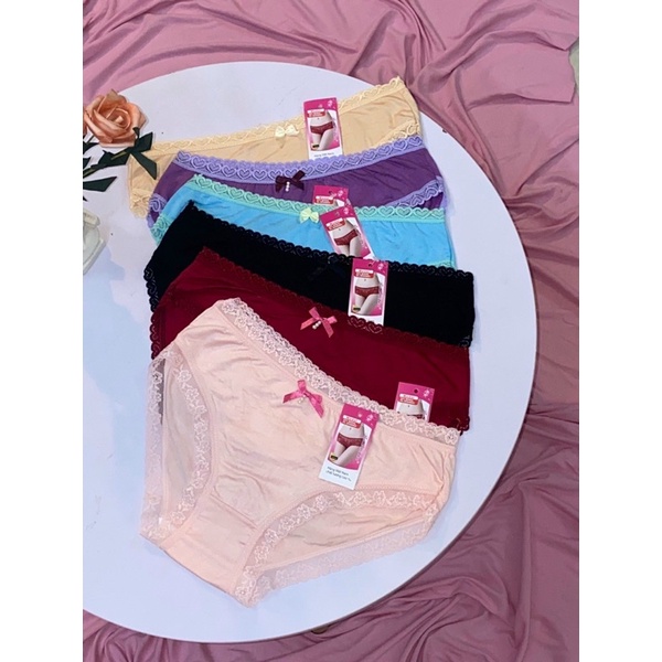 COMBO 10 QUẦN COTTON VIỀN REN ĐÍNH NƠ HÀNG VN