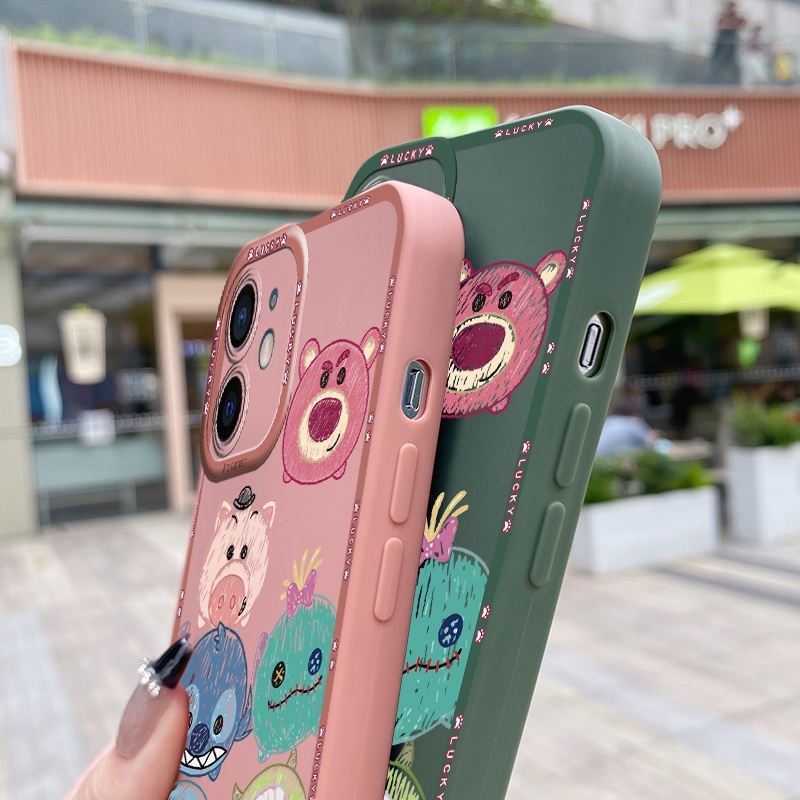 Ốp Điện Thoại Silicon Chống Sốc Họa Tiết Gấu Hoạt Hình Cho Samsung Galaxy A6 Plus 2018