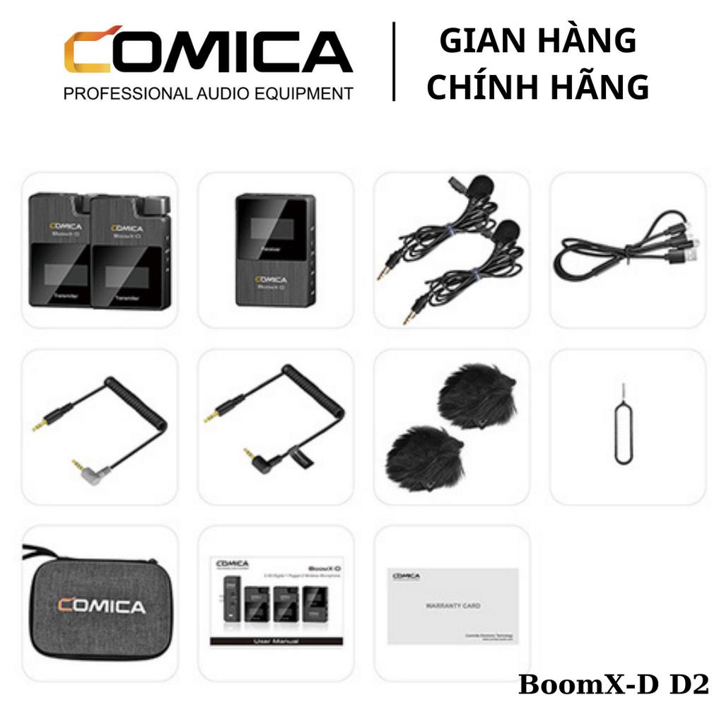 COMICA BOOMX-D D1 / D2 - Mic Thu Âm Không Dây Cho Điện Thoại & Máy Ảnh - Hàng Chính Hãng / Bảo Hành 12 Tháng