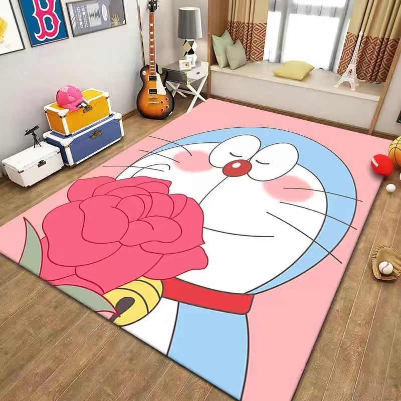 Thảm Trải Sàn Họa Tiết Hoạt Hình Doraemon Đơn Giản Trang Trí Nhà Cửa